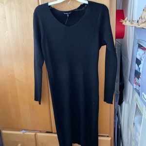 BRAND NEW BLACK LONG SLEEVW SWEATER DRESS